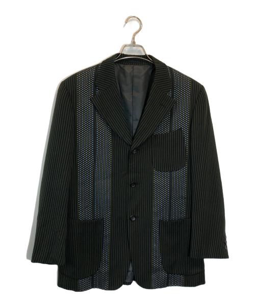 COMME des GARCONS HOMME PLUS（コムデギャルソンオムプリュス）COMME des GARCONS HOMME PLUS (コムデギャルソンオムプリュス) パネルテーラードジャケット グリーン サイズ:SIZE Mの古着・服飾アイテム