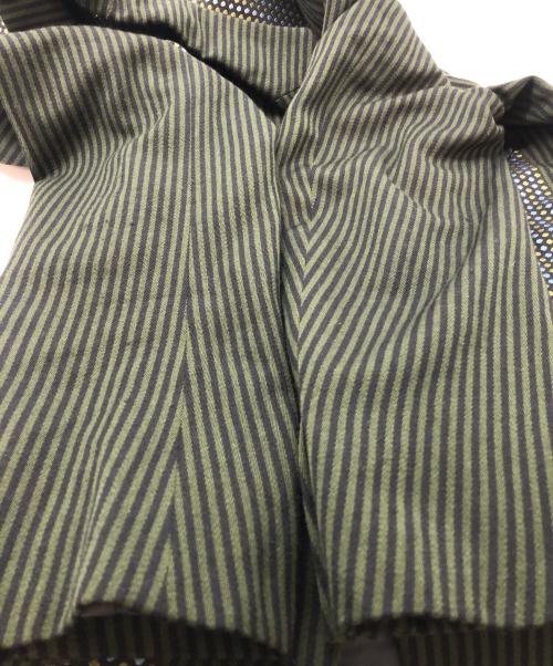 COMME des GARCONS HOMME PLUS（コムデギャルソンオムプリュス）COMME des GARCONS HOMME PLUS (コムデギャルソンオムプリュス) パネルテーラードジャケット グリーン サイズ:SIZE Mの古着・服飾アイテム