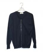 JOHN SMEDLEYジョンスメドレー）の古着「ジップアップカーデイガン」｜ネイビー