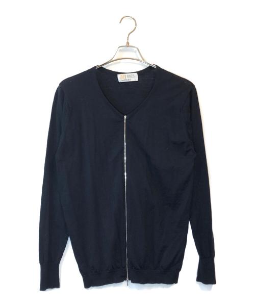 JOHN SMEDLEY（ジョンスメドレー）JOHN SMEDLEY (ジョンスメドレー) ジップアップカーデイガン ネイビー サイズ:Mの古着・服飾アイテム