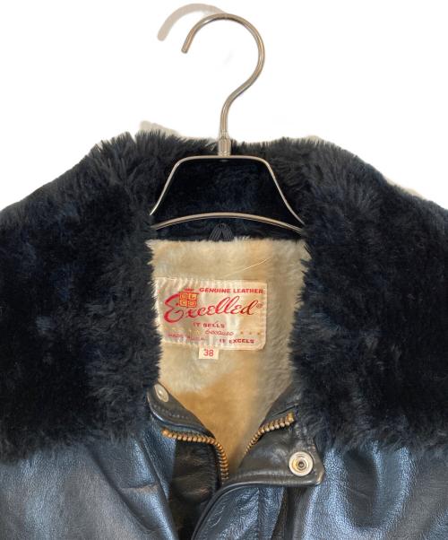 EXCELLED（エクセル）EXCELLED (エクセル) A-2レザージャケット ブラック サイズ:38の古着・服飾アイテム