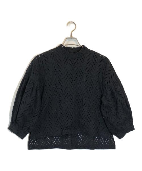 CLANE（クラネ）CLANE (クラネ) カットエンブロイダリートップ ブラック サイズ:SIZE 2の古着・服飾アイテム