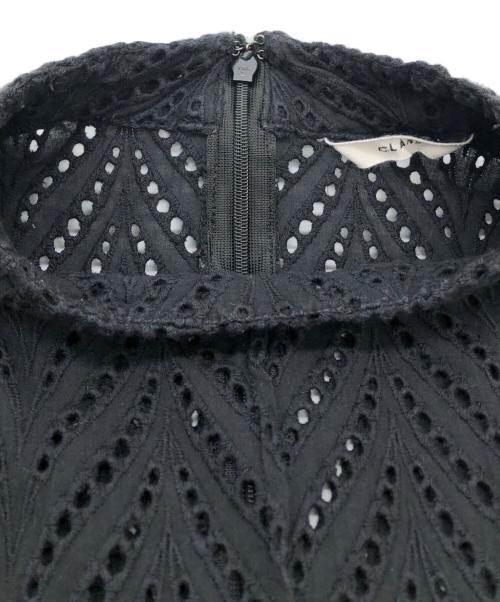 CLANE（クラネ）CLANE (クラネ) カットエンブロイダリートップ ブラック サイズ:SIZE 2の古着・服飾アイテム