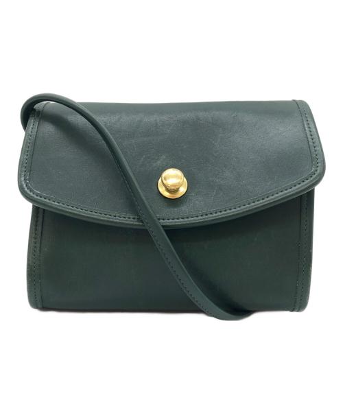 COACH（コーチ）COACH (コーチ) レザーショルダーバッグ グリーン サイズ:下記参照の古着・服飾アイテム