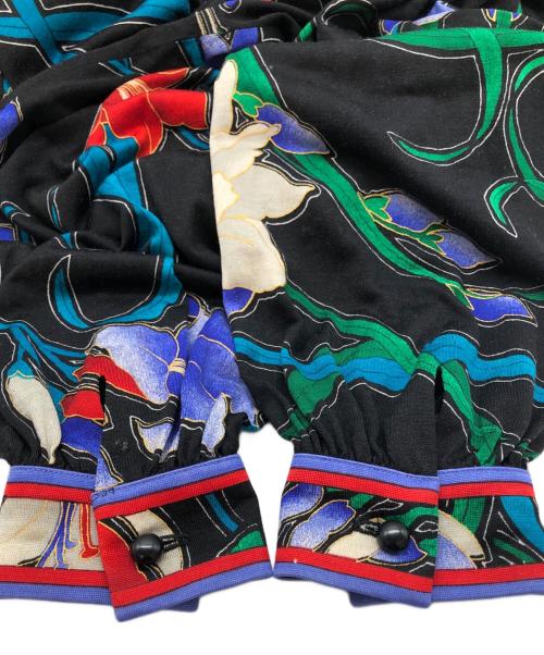 LEONARD（レオナール）LEONARD (レオナール) 花柄ワンピース ブラック サイズ:SIZE Lの古着・服飾アイテム