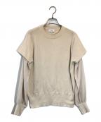 HYKEハイク）の古着「フェイクレイヤードニット」｜ベージュ