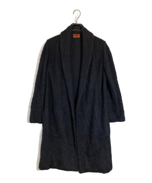 missoni（ミッソーニ）MISSONI (ミッソーニ) ニットコート ブラック サイズ:44の古着・服飾アイテム