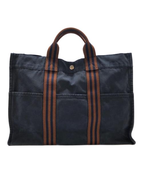 HERMES（エルメス）HERMES (エルメス) フルートゥMM ネイビーの古着・服飾アイテム