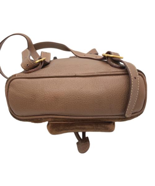 GUCCI（グッチ）GUCCI (グッチ) バンブースウェードリュック ブラウンの古着・服飾アイテム