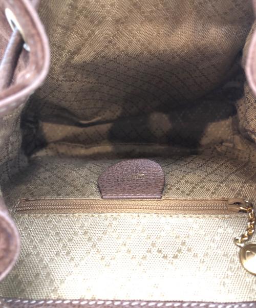 GUCCI（グッチ）GUCCI (グッチ) バンブースウェードリュック ブラウンの古着・服飾アイテム