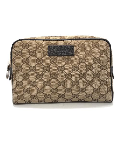 GUCCI（グッチ）GUCCI (グッチ) ウエストポーチ ブラウンの古着・服飾アイテム