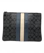 COACHコーチ）の古着「クラッチバッグ」｜ブラック