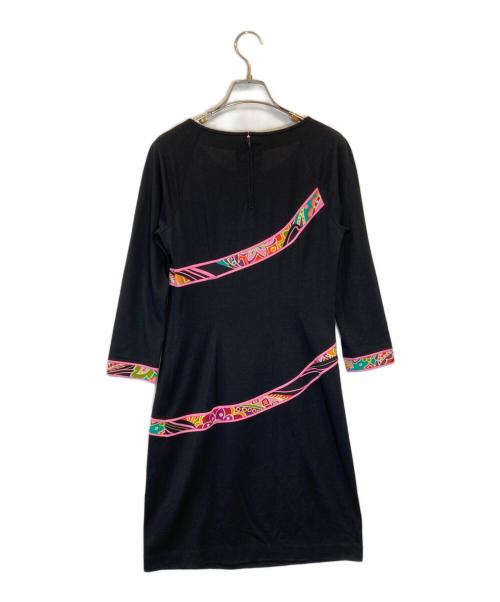 LEONARD（レオナール）LEONARD (レオナール) ウールワンピース ブラック サイズ:SIZE 2の古着・服飾アイテム