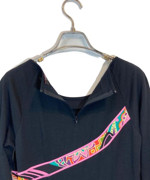 LEONARD（レオナール）LEONARD (レオナール) ウールワンピース ブラック サイズ:SIZE 2の古着・服飾アイテム