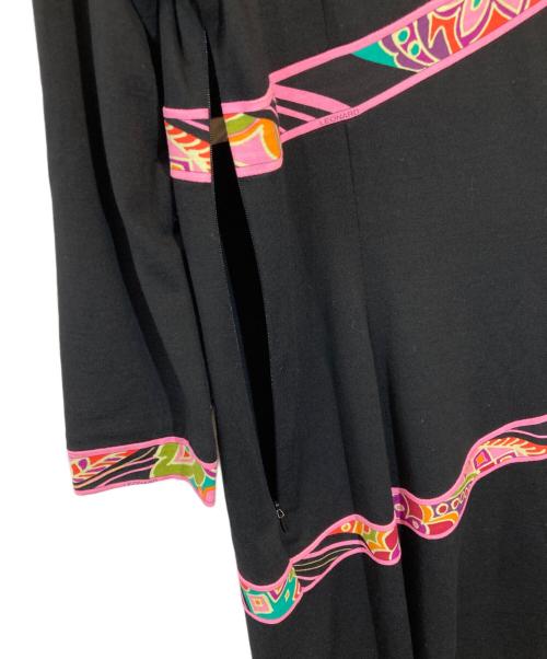 LEONARD（レオナール）LEONARD (レオナール) ウールワンピース ブラック サイズ:SIZE 2の古着・服飾アイテム