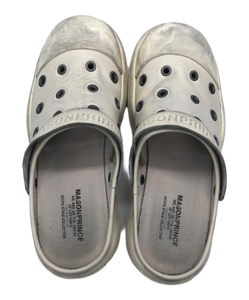 masonprince（メゾンプリンス）MASONPRINCE (メゾンプリンス) 厚底 リアルレザー サンダル ホワイト サイズ:SIZE US 8.5の古着・服飾アイテム