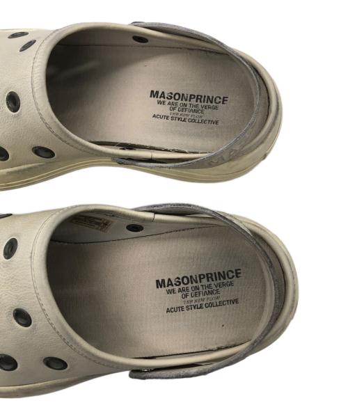 masonprince（メゾンプリンス）MASONPRINCE (メゾンプリンス) 厚底 リアルレザー サンダル ホワイト サイズ:SIZE US 8.5の古着・服飾アイテム