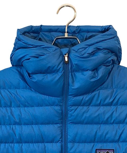 Patagonia（パタゴニア）Patagonia (パタゴニア) ダウンセーターフルジップフーディー ブルー サイズ:Lの古着・服飾アイテム