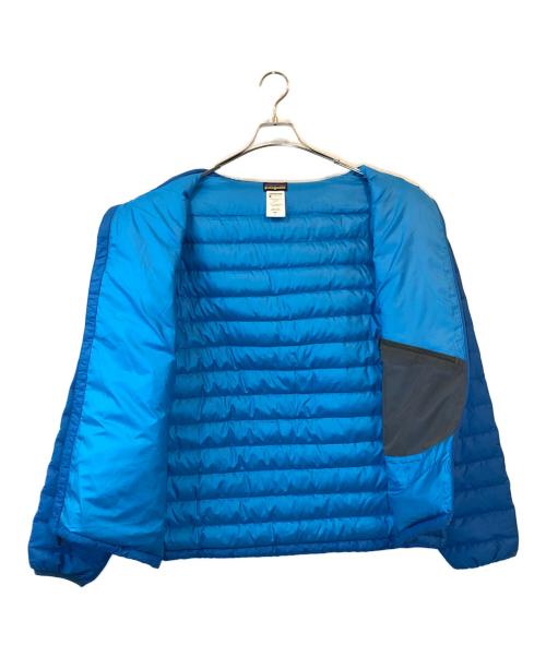Patagonia（パタゴニア）Patagonia (パタゴニア) ダウンセーターフルジップフーディー ブルー サイズ:Lの古着・服飾アイテム