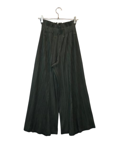 PLEATS PLEASE（プリーツプリーズ）PLEATS PLEASE (プリーツプリーズ) ハイウエストプリーツパンツ グリーン サイズ:SIZE 2の古着・服飾アイテム