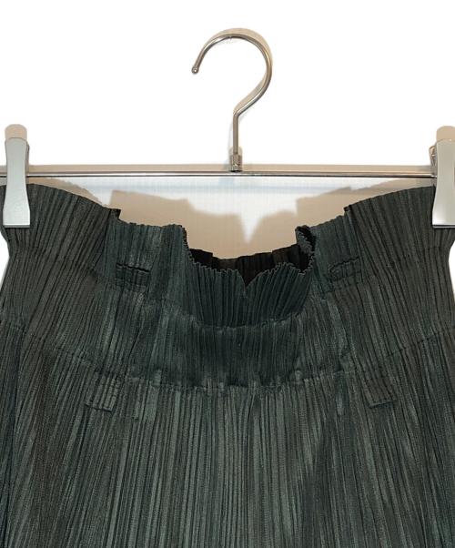 PLEATS PLEASE（プリーツプリーズ）PLEATS PLEASE (プリーツプリーズ) ハイウエストプリーツパンツ グリーン サイズ:SIZE 2の古着・服飾アイテム