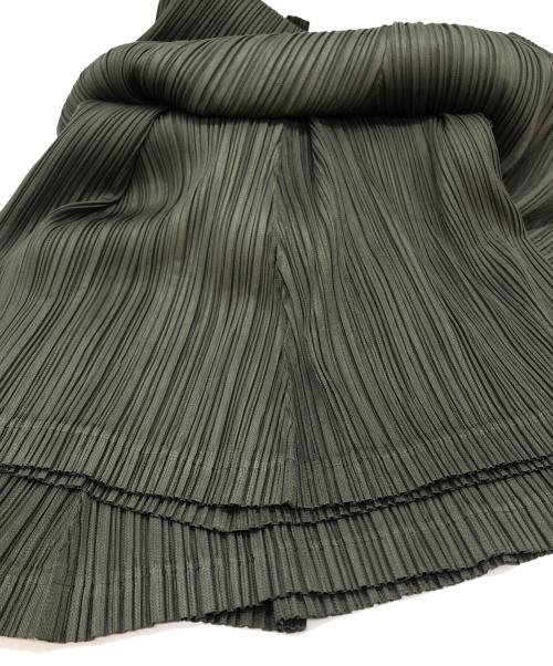 PLEATS PLEASE（プリーツプリーズ）PLEATS PLEASE (プリーツプリーズ) ハイウエストプリーツパンツ グリーン サイズ:SIZE 2の古着・服飾アイテム