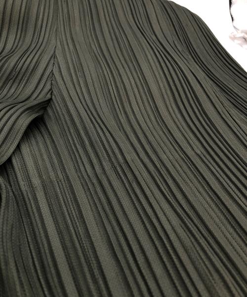 PLEATS PLEASE（プリーツプリーズ）PLEATS PLEASE (プリーツプリーズ) ハイウエストプリーツパンツ グリーン サイズ:SIZE 2の古着・服飾アイテム