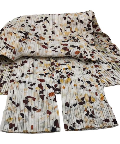 PLEATS PLEASE（プリーツプリーズ）PLEATS PLEASE (プリーツプリーズ) 総柄ジップアップジャケット ベージュ サイズ:SIZE 4の古着・服飾アイテム