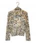 PLEATS PLEASE（プリーツプリーズ）の古着「総柄ジップアップジャケット」｜ベージュ