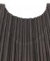 中古・古着 PLEATS PLEASE (プリーツプリーズ) 半袖プリーツカットソー ブラウン サイズ:SIZE 3：12000円