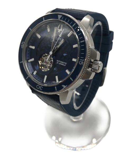 BULOVA（ブローバ）BULOVA (ブローバ) 腕時計 ブルーの古着・服飾アイテム