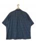SEDAN ALL-PURPOSE (セダンオールパーパス) ドビーチェックオープンカラーショートシャツ ブルー サイズ:SIZE XL：12000円