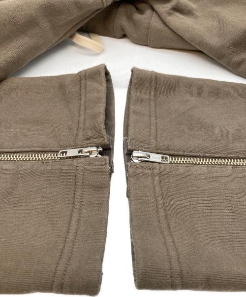 Laid Back（レイドバック）Laid Back (レイドバック) backzip zip sweat pants」 ベージュ サイズ:2の古着・服飾アイテム