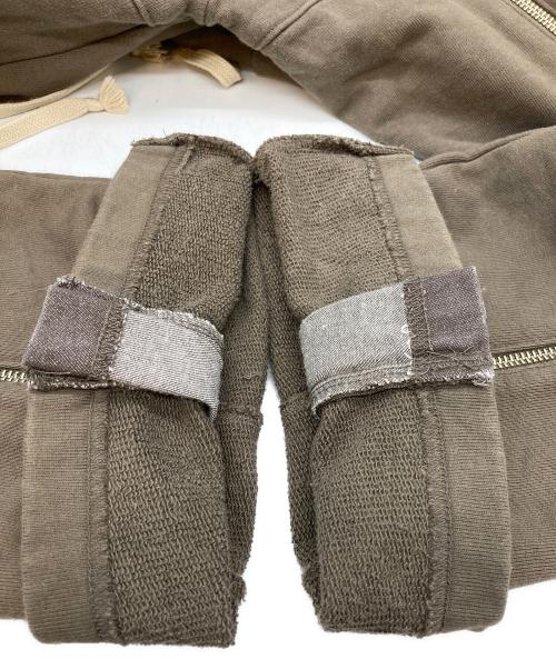 Laid Back（レイドバック）Laid Back (レイドバック) backzip zip sweat pants」 ベージュ サイズ:2の古着・服飾アイテム