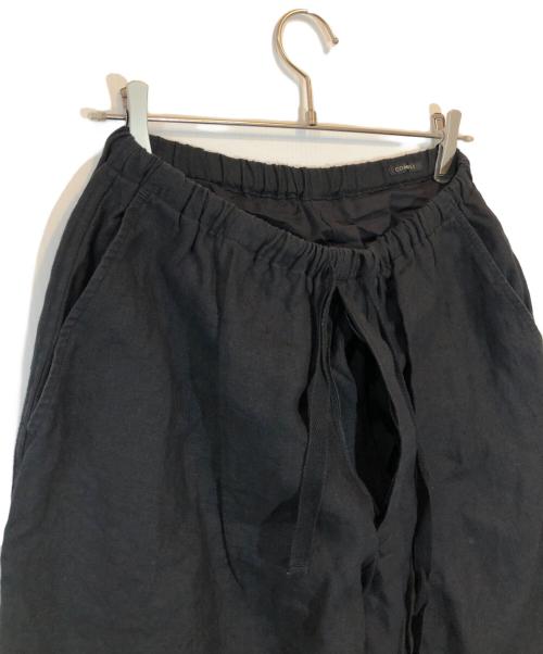 COMOLI（コモリ）COMOLI (コモリ) カナパ ドローストリングパンツドローストリングパンツ ブラック サイズ:SIZE 1の古着・服飾アイテム