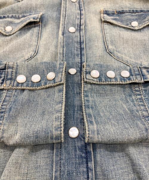 RALPH LAUREN Purple Label（ラルフ ローレン パープル レーベル）RALPH LAUREN PURPLE LABEL (ラルフ ローレン パープル レーベル) デニムシャツ インディゴ サイズ:SIZE Sの古着・服飾アイテム