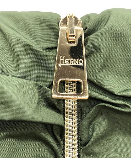 HERNO（ヘルノ）HERNO (ヘルノ) ショートスリーブダウンジャケット グリーン サイズ:40の古着・服飾アイテム