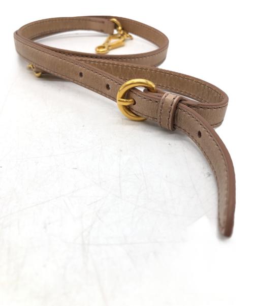 MIU MIU（ミュウミュウ）MIU MIU (ミュウミュウ) 2wayハンドバッグ ベージュの古着・服飾アイテム