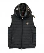 MONCLERモンクレール）の古着「ブルジェ フード付きダウンベスト」｜ブラック