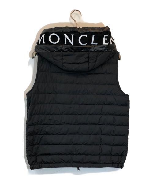 MONCLER（モンクレール）MONCLER (モンクレール) ブルジェ フード付きダウンベスト ブラック サイズ:SIZE 2の古着・服飾アイテム