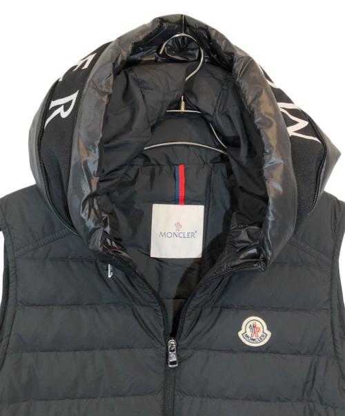 MONCLER（モンクレール）MONCLER (モンクレール) ブルジェ フード付きダウンベスト ブラック サイズ:SIZE 2の古着・服飾アイテム