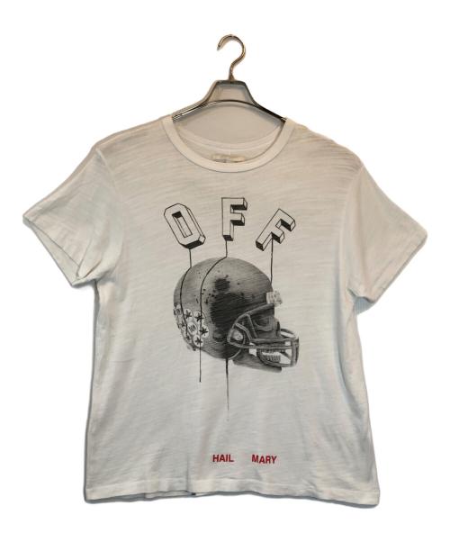 OFFWHITE（オフホワイト）OFFWHITE (オフホワイト) プリントTシャツ ホワイト サイズ:身幅61.5cmの古着・服飾アイテム