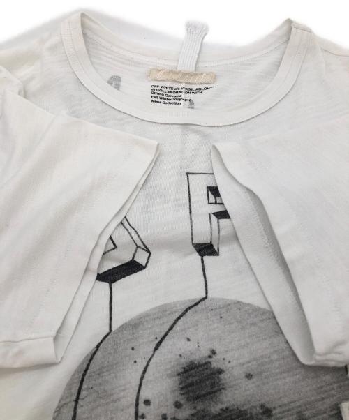 OFFWHITE（オフホワイト）OFFWHITE (オフホワイト) プリントTシャツ ホワイト サイズ:身幅61.5cmの古着・服飾アイテム