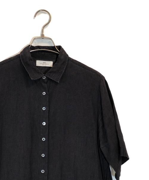 SOIL（ソイル）SOIL (ソイル) リネンシャツワンピース ブラック サイズ:SIZE Sの古着・服飾アイテム