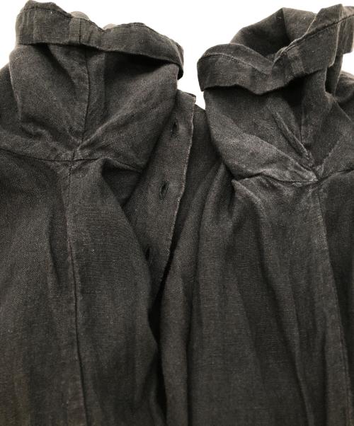 SOIL（ソイル）SOIL (ソイル) リネンシャツワンピース ブラック サイズ:SIZE Sの古着・服飾アイテム