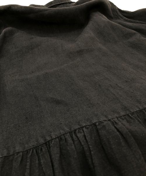 SOIL（ソイル）SOIL (ソイル) リネンシャツワンピース ブラック サイズ:SIZE Sの古着・服飾アイテム