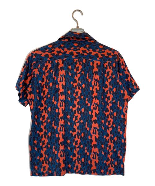 WACKO MARIA（ワコマリア）WACKO MARIA (ワコマリア) LEOPARD HAWAIIAN SHIRT ネイビー×レッド サイズ:SIZE XSの古着・服飾アイテム