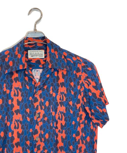 WACKO MARIA（ワコマリア）WACKO MARIA (ワコマリア) LEOPARD HAWAIIAN SHIRT ネイビー×レッド サイズ:SIZE XSの古着・服飾アイテム