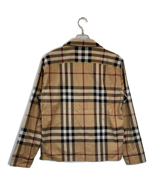 BURBERRY LONDON ENLGLAND（バーバリーロンドン）BURBERRY LONDON ENLGLAND (バーバリーロンドン) ノヴァチェックオープンカラーシャツ ベージュ サイズ:SIZE Sの古着・服飾アイテム