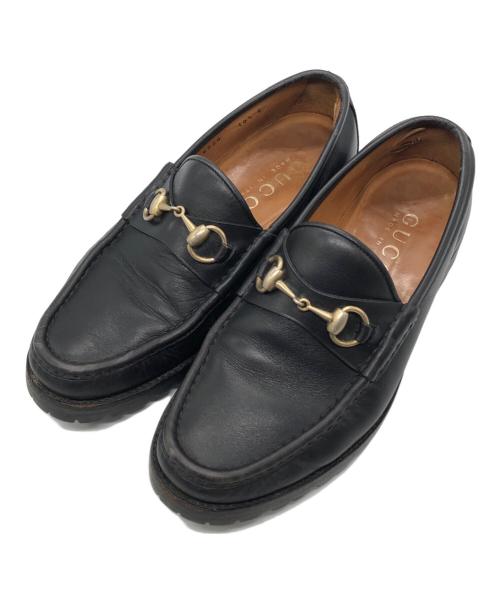 GUCCI（グッチ）GUCCI (グッチ) ビットローファー ブラック サイズ:40 1/2の古着・服飾アイテム